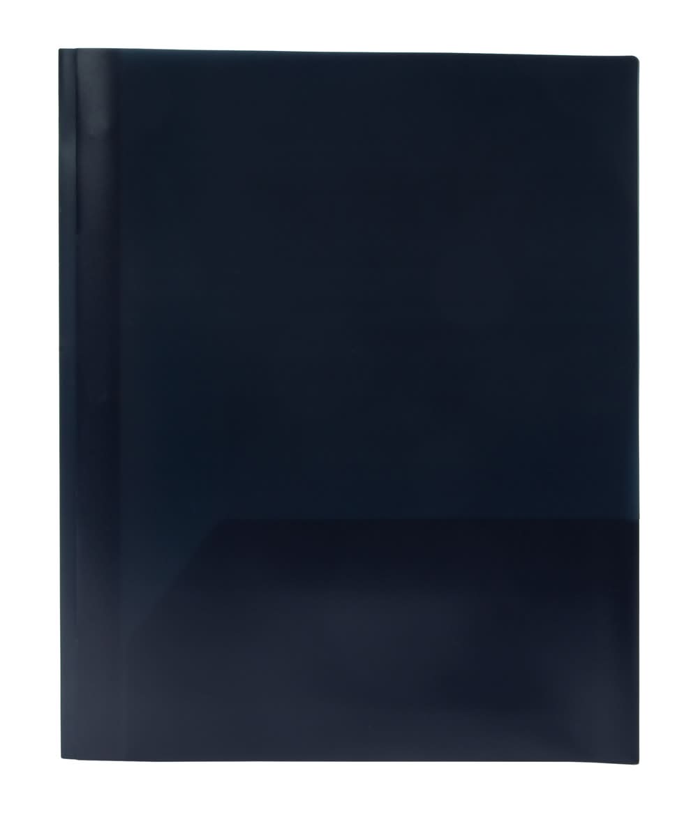 Solid 2-Pocket 3-Prong Portfolio Folder Navy