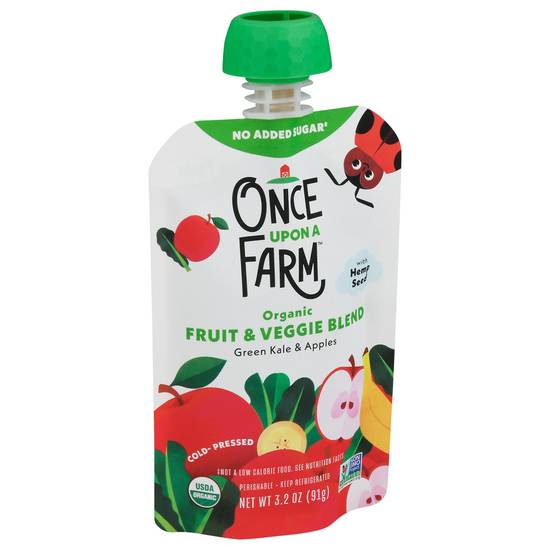 Once Upon a Farm Organic Fruit & Veggie Blend (green kale & apples)