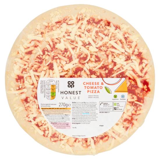 Co-op Honest Value Cheese & Tomato Pizza (270g)