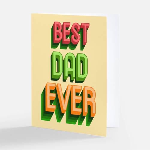 Father's Day Greeting Card, Multicolor