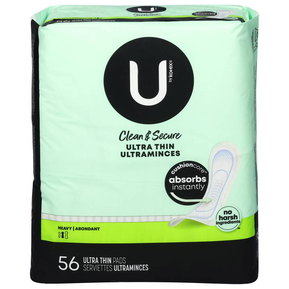 U by Kotex Heavy Ultra Thin Pads (0.9 lbs)