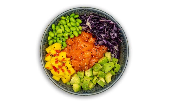 GF Salmon Glow Poke Bowl