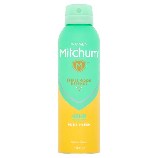 Mitchum Women Triple Odor Defense 48hr Protection Pure Fresh Antiperspirant & Deodorant (200ml)