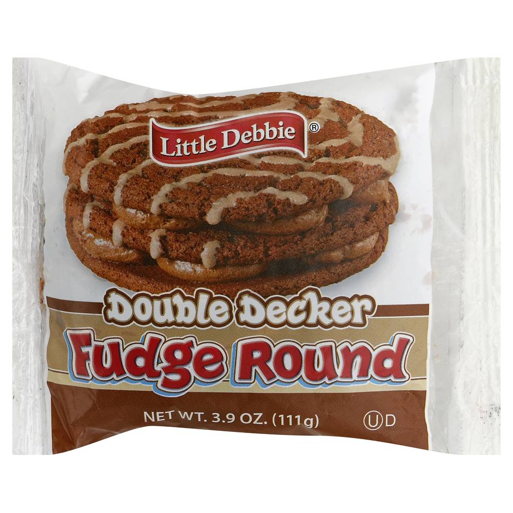 Little Debbie Double Decker Fudge Cookies, Chocolate (3.9 oz)