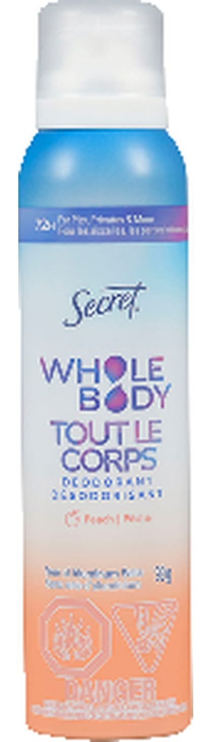 Secret Whole Body Deodorant, Peach-Vanilla Blossom (99.22 g)