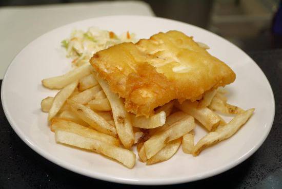 Halibut with Chips
