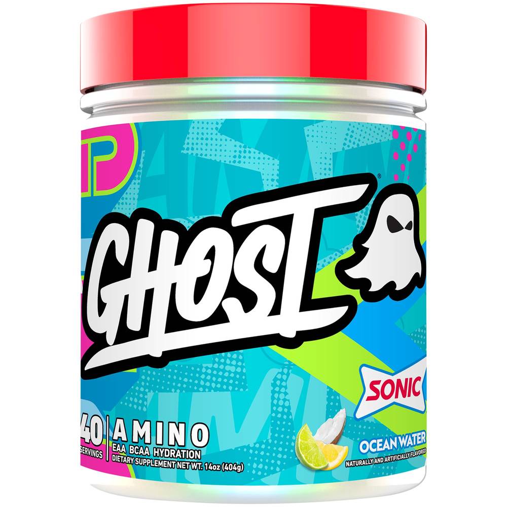 Ghost Sonic Eaa and Bcaa Amino Hydration Powder, Ocean Water (14 oz)