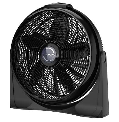 Lasko Floor Cyclone Fan Without Remote, 20 in, Black