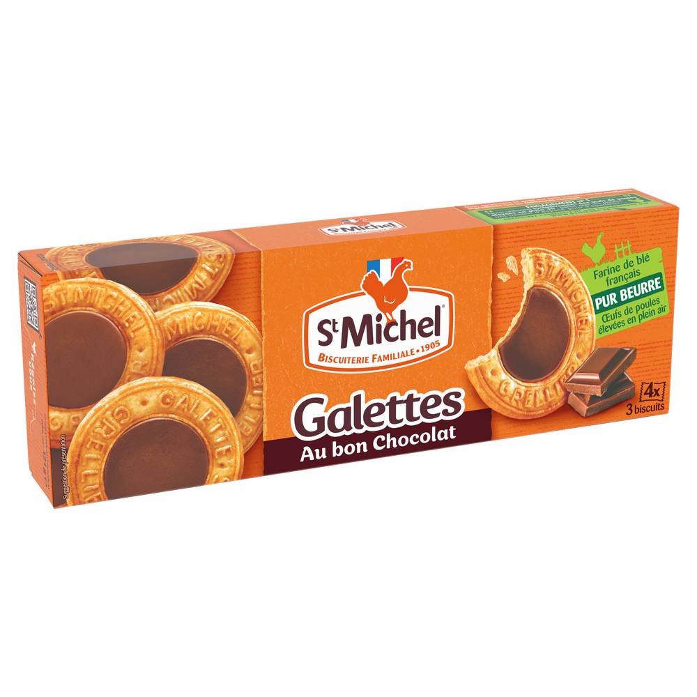 St Michel - Galettes cœur chocolat (121g)