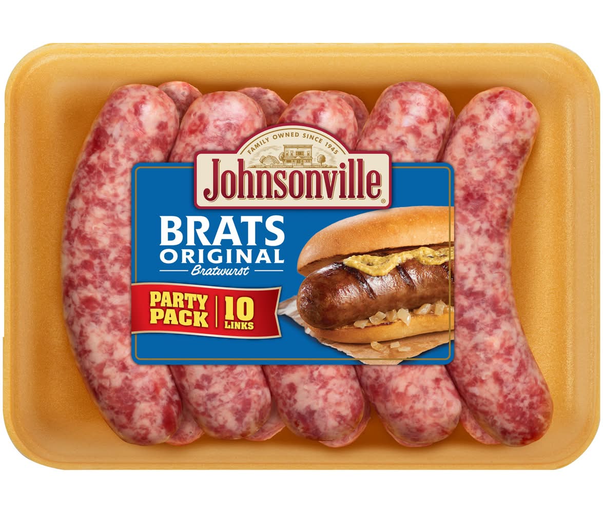 Johnsonville Original Brats Party pack (2.37 lbs, 10 ct)