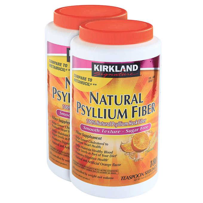 Kirkland Signature Psyllium Fiber Powder (2 ct) (orange)