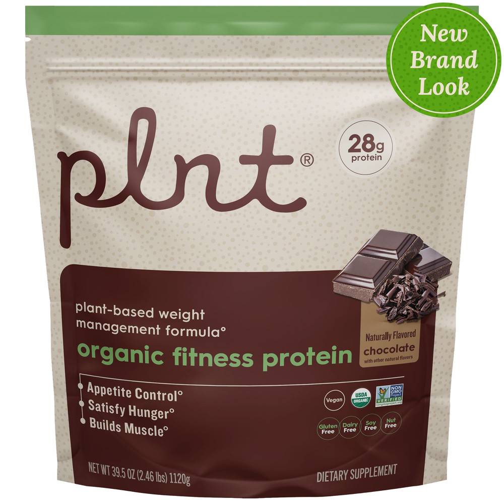Plnt Organic Fitness Protein Plant-Based Weight Management Formula (chocolate)