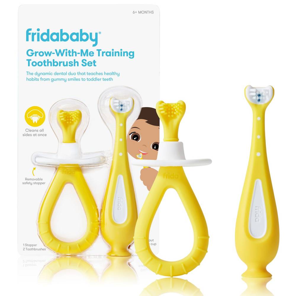 Frida Baby Grow With Me Training Soft Toothbrush Set