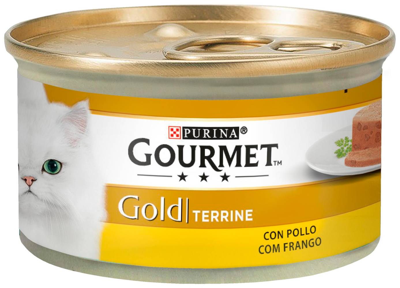 Alimento Para Gatos Con Pollo Gourmet Lata 85 G