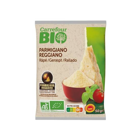 Carrefour Bio - Parmigiano reggiano AOP râpé