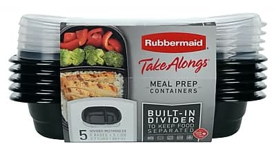 Rubbermaid TakeAlongs Snack Containers, 5/Pack (2042882)