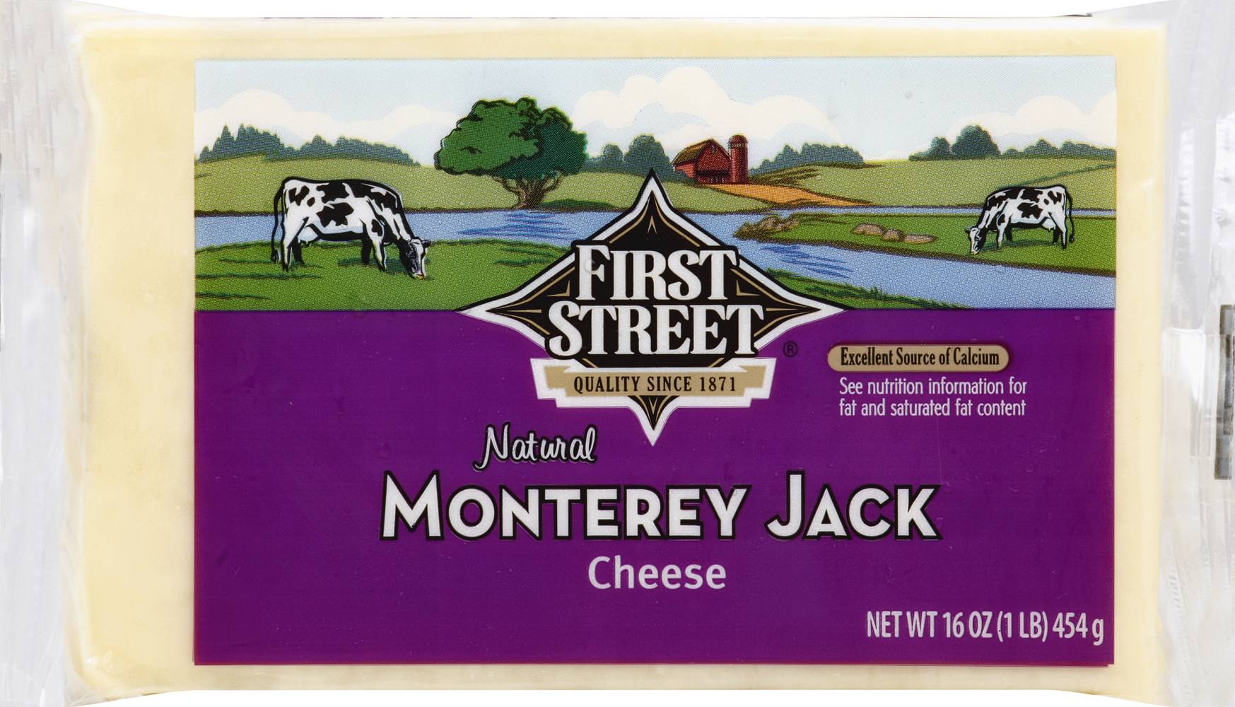First Street Natural Monterey Jack Cheese (1 lbs)