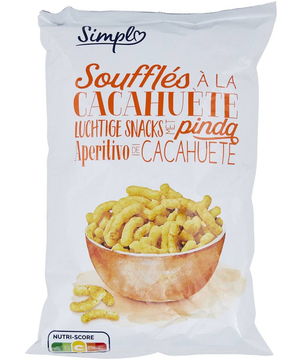 Simpl - Biscuits apéritif soufflés cacahuète simpl (100g)