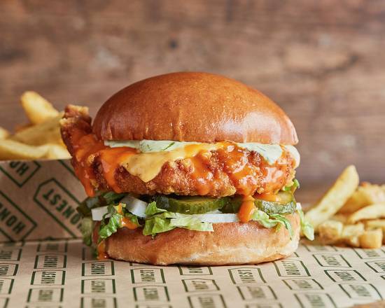Buffalo Burger incl. a side (New Recipe)