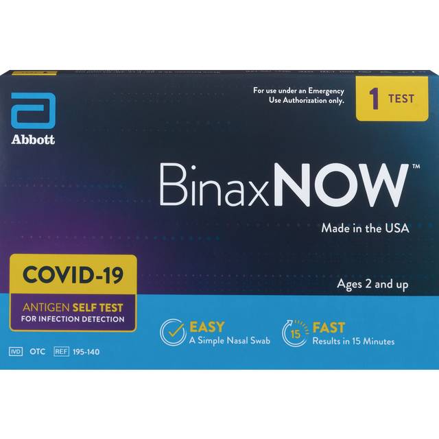 Abbott Binaxnow Covid-19 Antigen Self Test