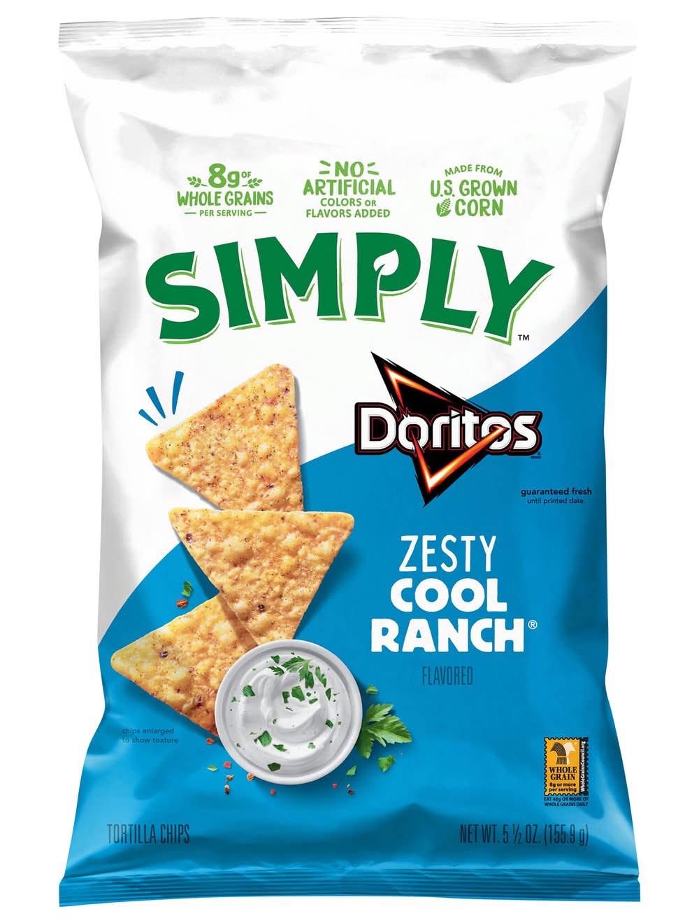 Doritos Tortilla Chips, Zesty Cool Ranch (5.5 oz)