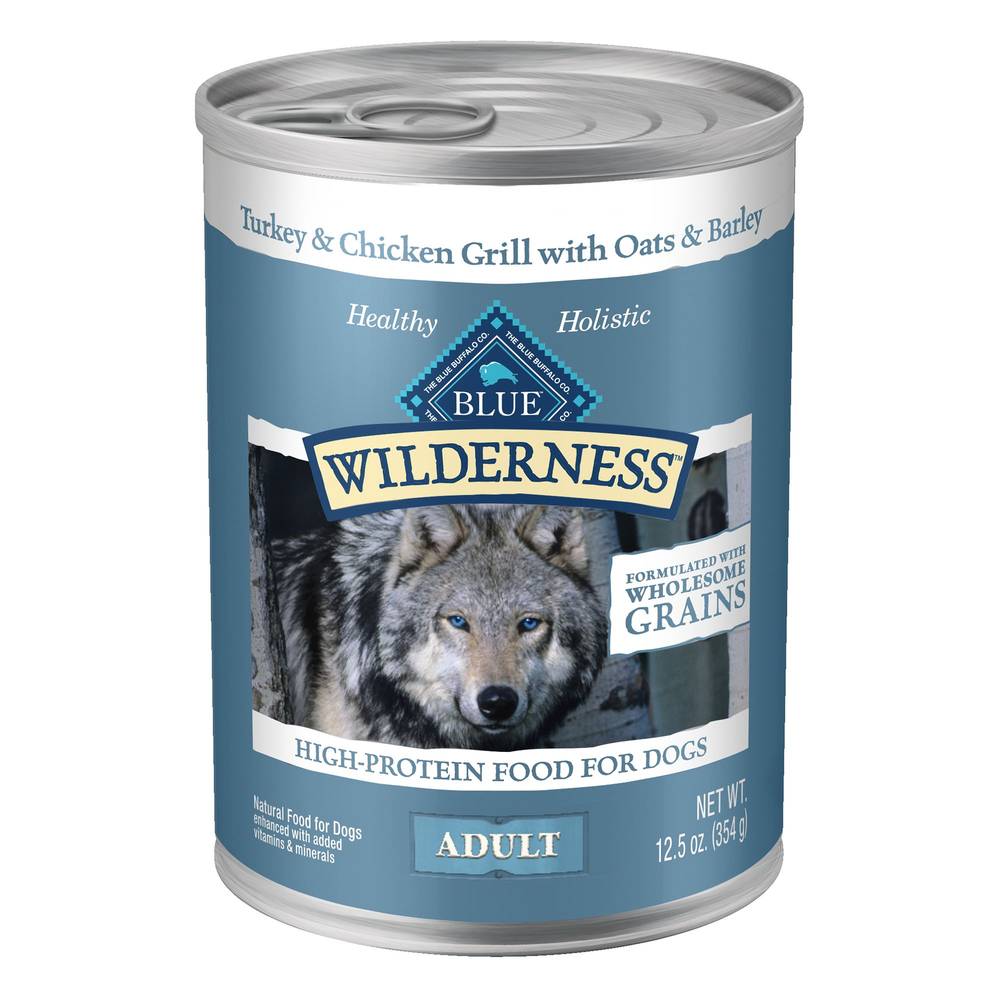 Blue Buffalo® Wilderness™ Adult Wet Dog Food - Natural, 12.5 Oz. (Flavor: Turkey & Chicken, Size: 12.5 Oz)