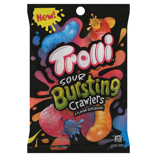 Trolli Bursting Brite Crawlers Gummi Candy (sour)