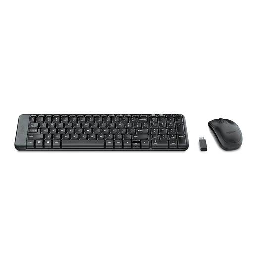 Logitech · Teclado y mouse inalámbrico mk220 (2 un) (2 un)