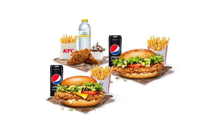 Family Pack Burger para 3