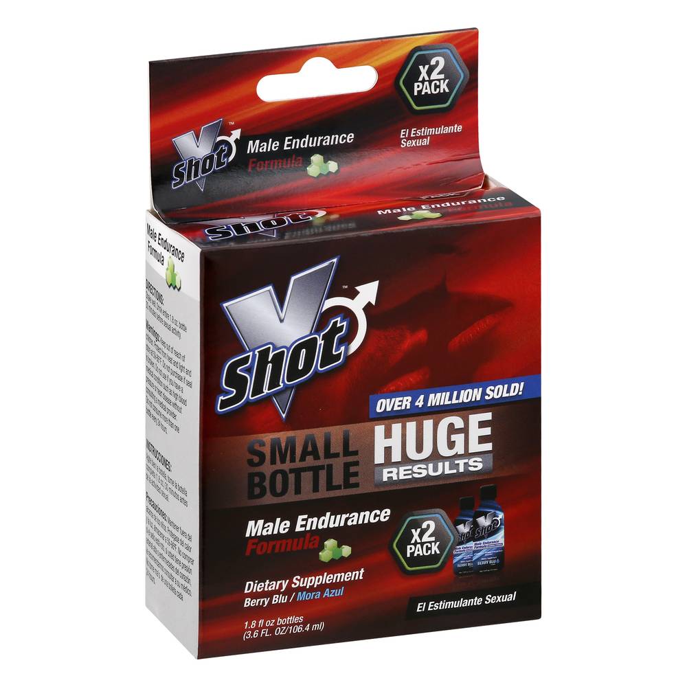 V Shot Berry Blu Male Endurance Formula (3.6 fl oz)