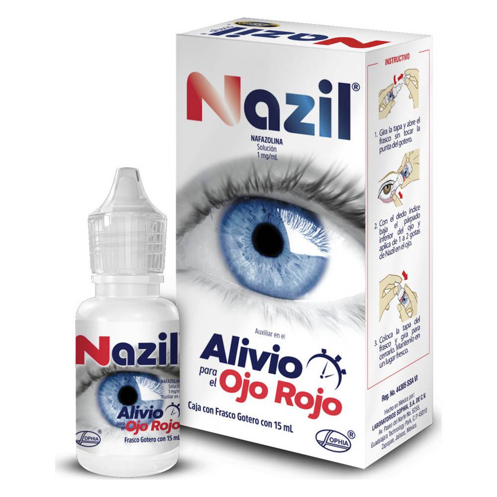 Sophia · Nazil ofteno nafazolina solución 1 mg/ml (15 ml)