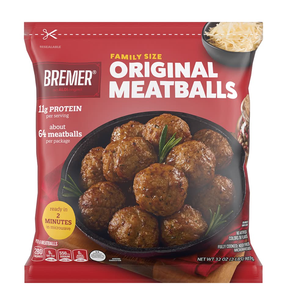 Bremer Original Meatballs Family Size (32 oz)