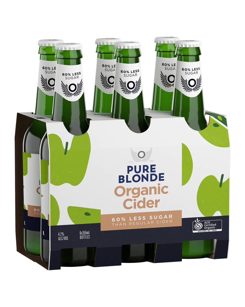 Pure Blonde Organic Apple Cider 6x355ml