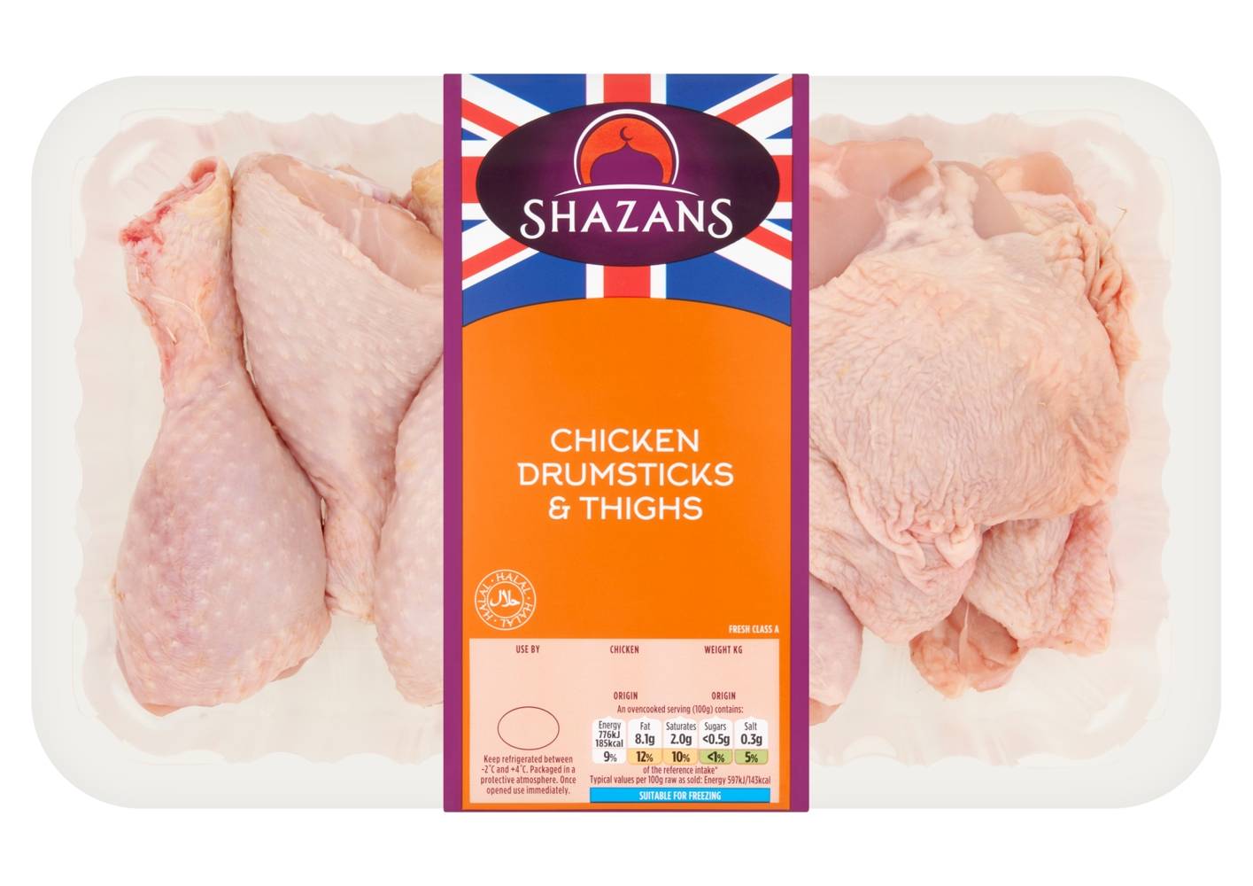 Shazans Chicken Drumsticks & Thighs 1Kg