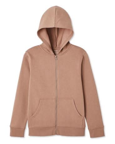 George Boys' Fleece Hoodie, M, Brown