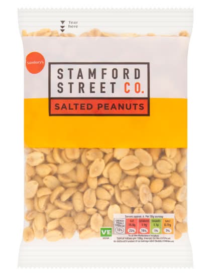 Sainsbury's Stamford Street Co. Salted Peanuts (200g)