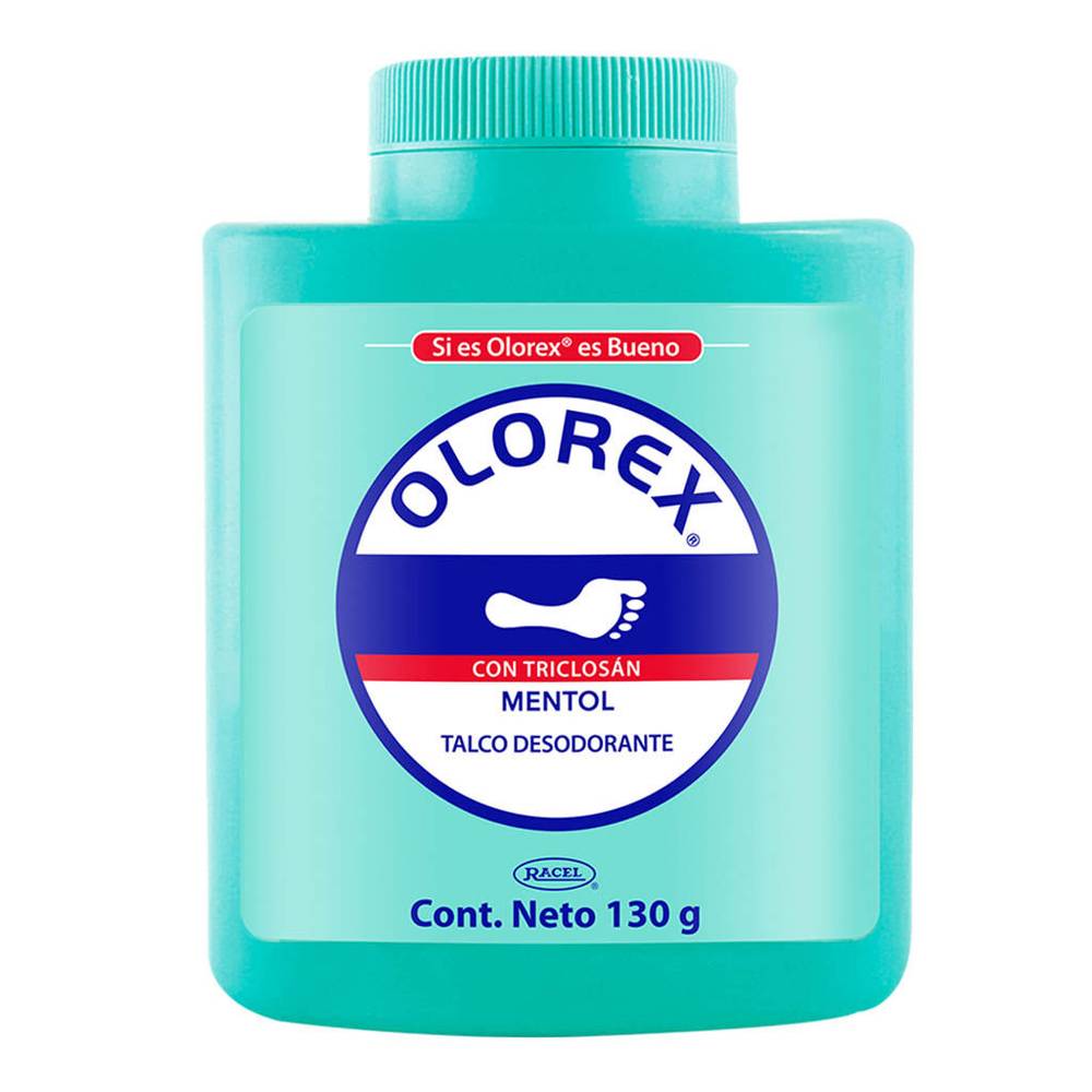 Olorex talco desodorante sanitizado (bote 130 g)