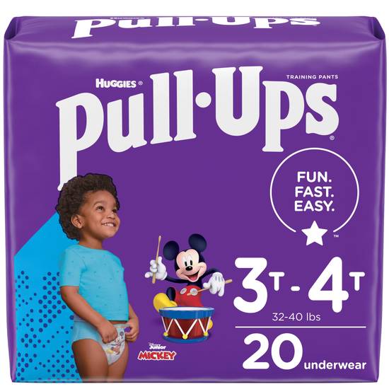Pull-Ups Boys' Potty Training Pants Size 5, 3T-4T, 20 CT
