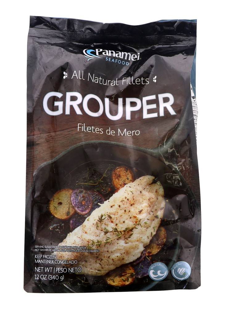 Panamei Frozen All Natural Grouper Fillets (12 oz)