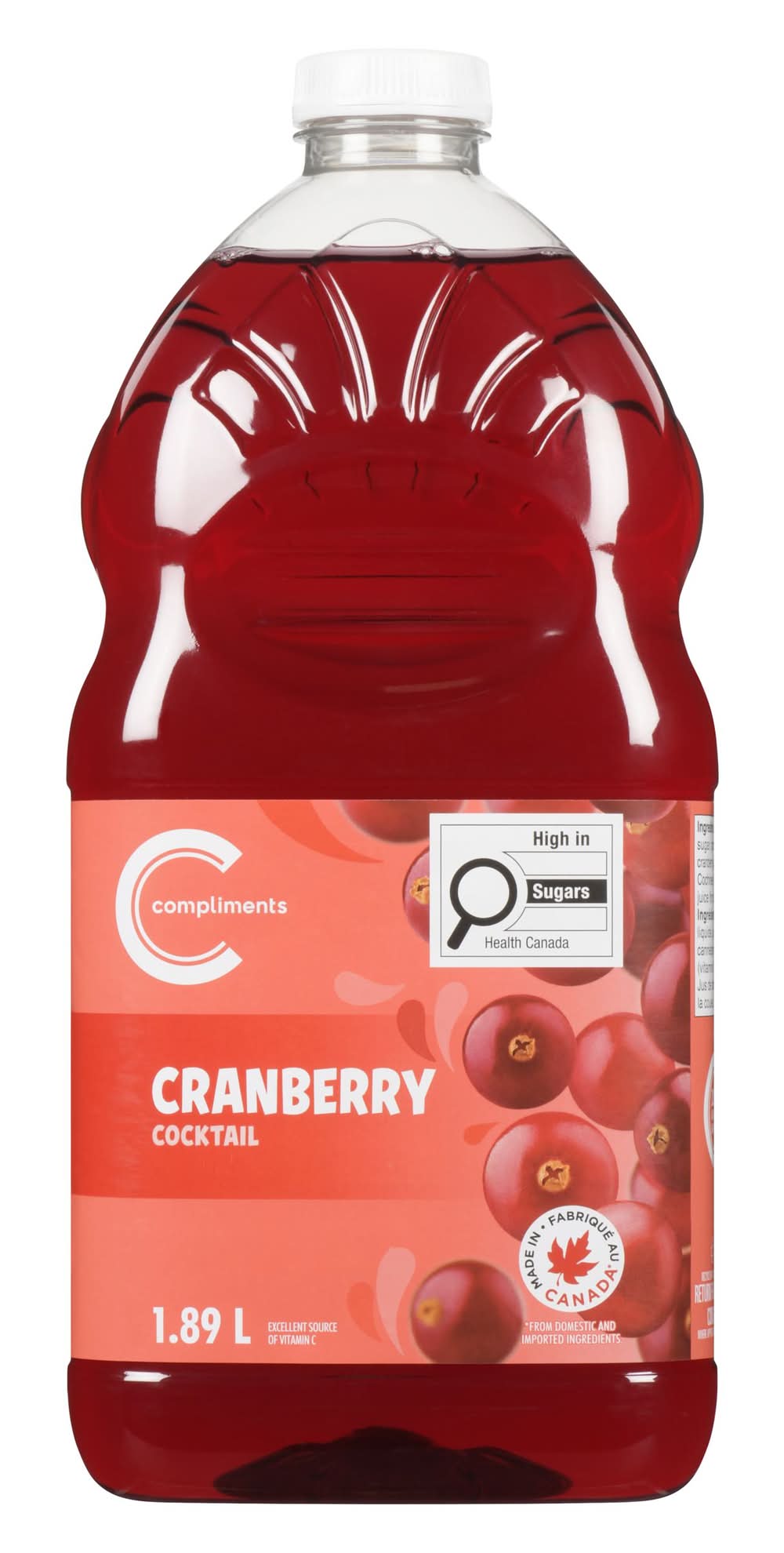 Compliments jus cocktail canneberge - cranberry cocktail juice (1.89 l)