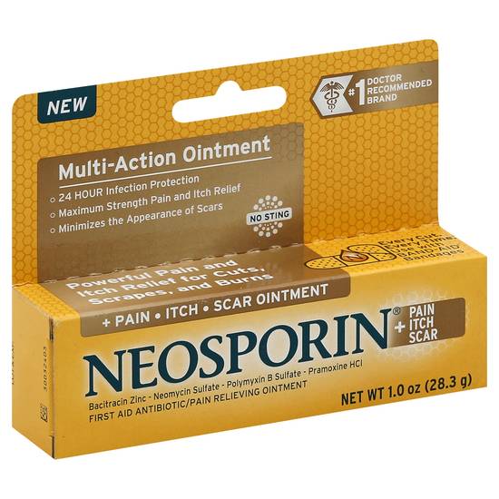 Neosporin Pain Itch Scar Antibiotic First Aid Ointment