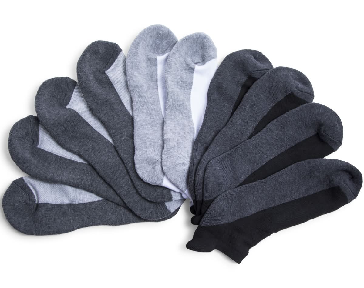 Series-8 Fitness™ Young Men's Performance Low-Cut Socks - Colored Heel