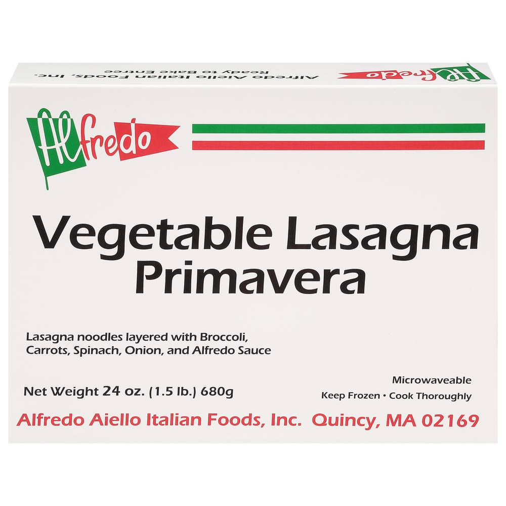 Alfredo Primavera Vegetable Lasagna (24 oz)