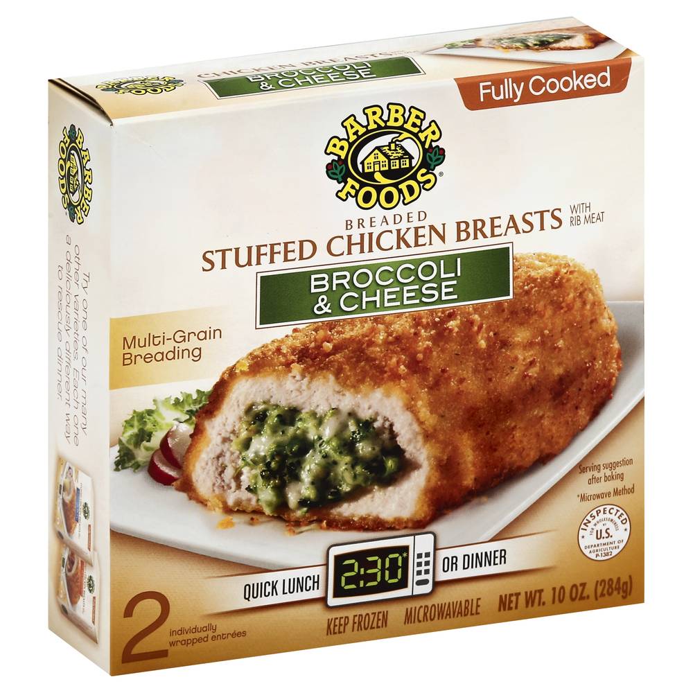 Barber Foods Brocolli & Cheese Breaded Stuffed Chicken Breast (2 ct)