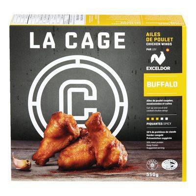 La cage ailes de poulet buffalo surgelées (550 g) - buffalo chicken wings (550 g)