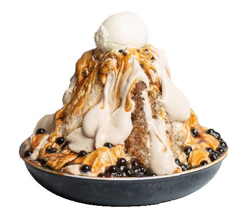 Black Sugar Boba Milky Shaved Ice (L)