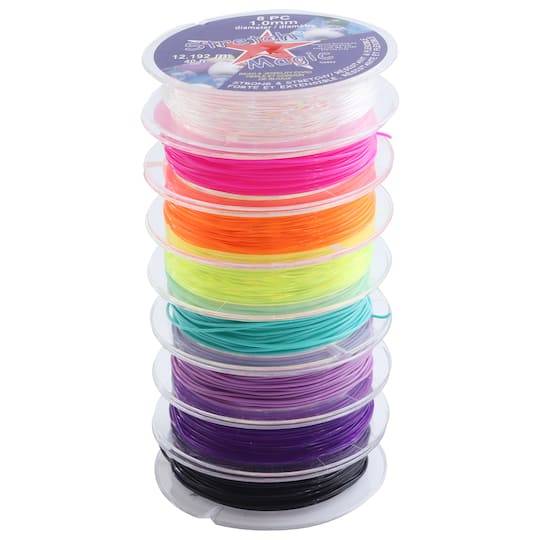 Stretch Magic 1Mm 8 Color Bead & Jewelry Cord Value Pack