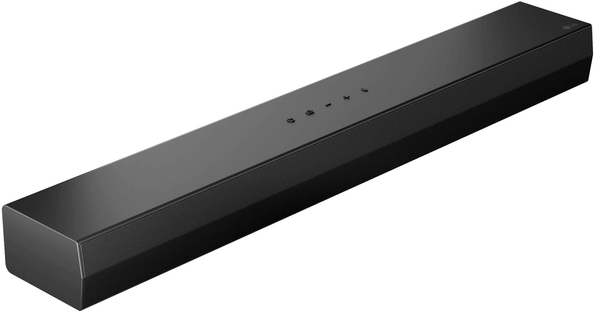 LG - 2.0-Channel S20A Soundbar with Built-in Woofer, DTS Digital Surround, Bluetooth Connectivity - Black