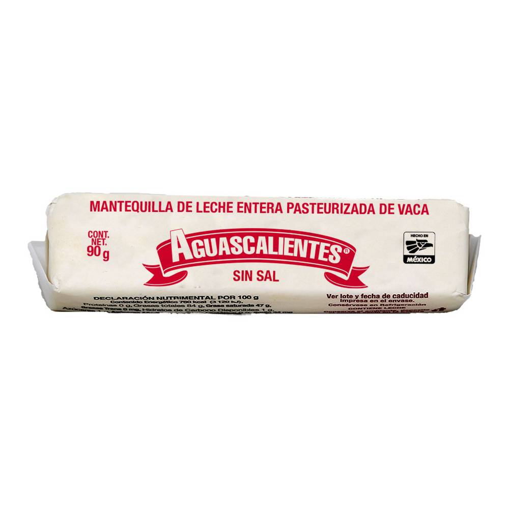 Aguascalientes · Mantequilla de leche sin sal (90 g)