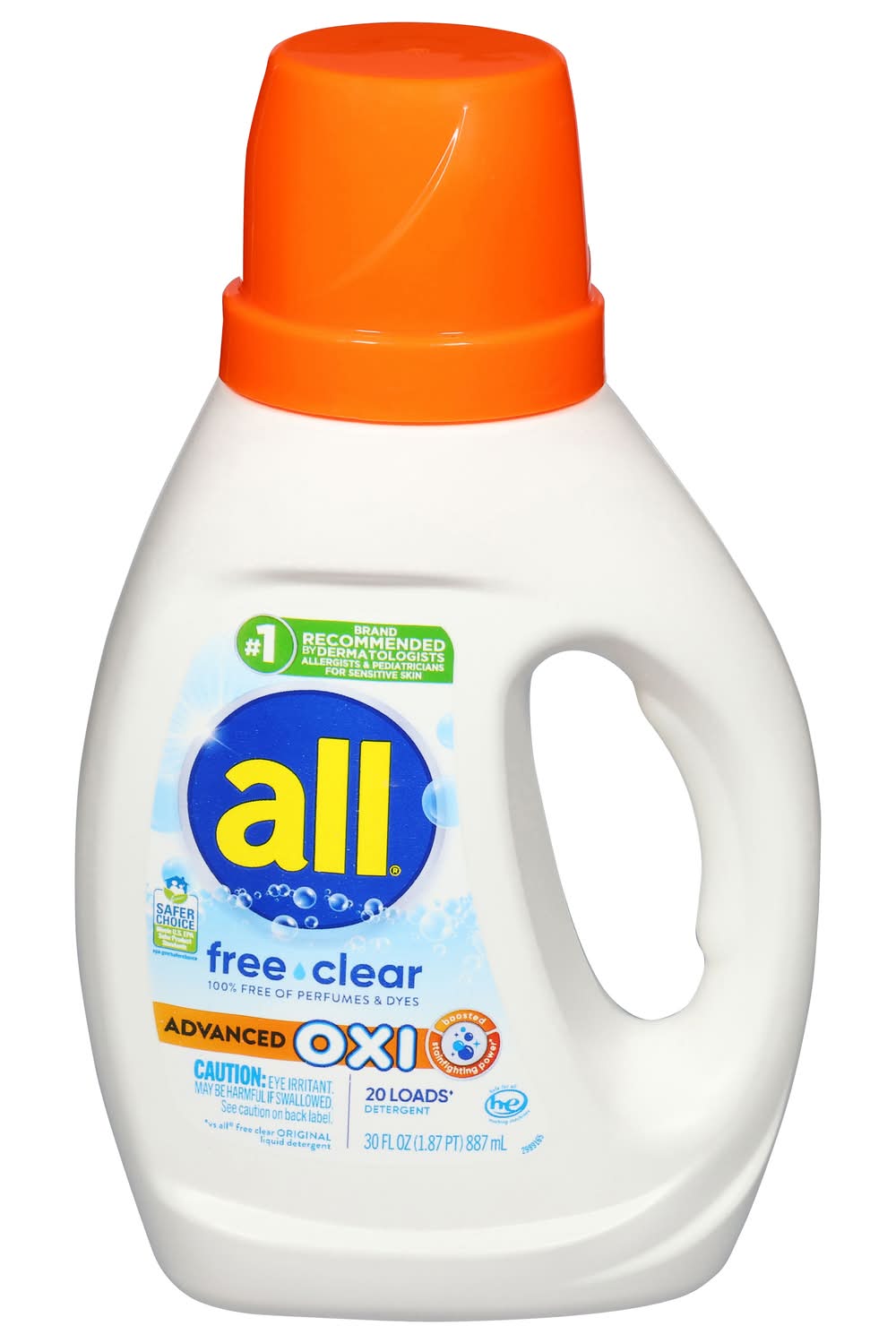 All Advanced Oxi Free Clear Detergent (30 fl oz)